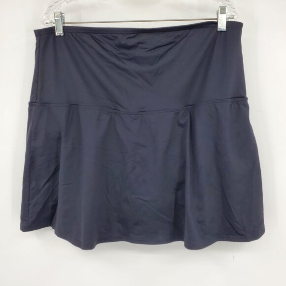 Lands' End Women's Black Pull On Swim Skirt Bathing Suit Swimwear Bottoms 20W - Picture 1 of 5